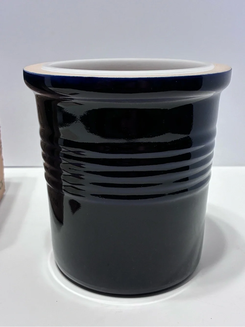 Pampered Chef New Traditions Collection Stoneware Crock Blue NEW